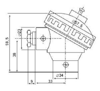 陶瓷熱電偶小接線盒示意圖