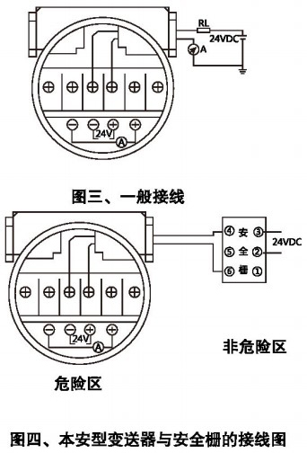 投入式浮球液位計(jì)接線(xiàn)方式圖
